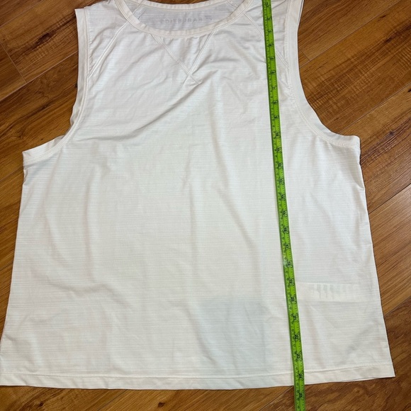 Fabletics Cream Muscle Tee Relaxed Sleeveless - Picture 5 of 8